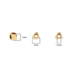 BEADIA 14K Gold Plated Twisted Spacer Beads 3x3mm 50pcs for Jewelry Making Findings Non Tarnish - color: 14K Gold, size: 3x3mm Twisted