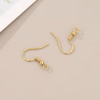 600PCS Earring Making Kits 18K Gold Earring Hooks Hypoallergenic Ear Wires Fish Hook for DIY Jewelry Making Bulk Pack - color: 18k Gold
