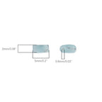 Beadia Natural Amazonite Stone Tila Beads 5x2mm Rectangle 2-Hole Spacer Beads for DIY Bracelet Earring Making 15"/Strand - color: Amazonite, size: 5x2mm