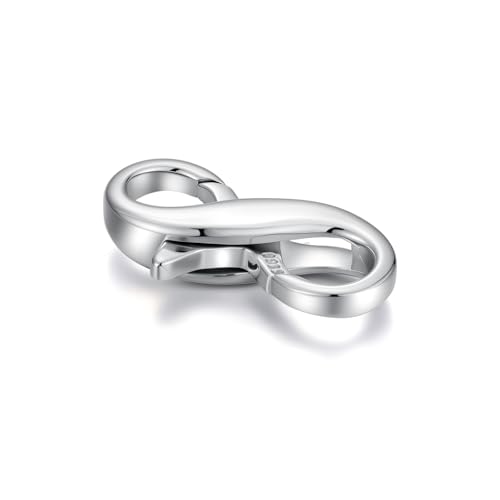 925 Sterling Silver Double Opening Lobster Clasp, Necklace Bracelet Anklet Jewelry Extender Clasp for DIY Jewelry Making (Style 1-1pc) - style: style 1-1pc