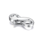 925 Sterling Silver Double Opening Lobster Clasp, Necklace Bracelet Anklet Jewelry Extender Clasp for DIY Jewelry Making (Style 1-1pc) - style: style 1-1pc