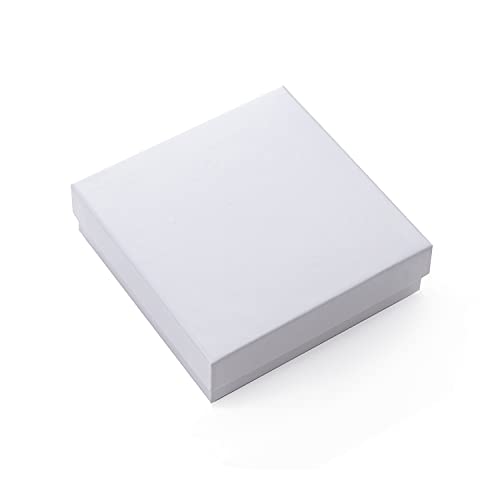 GEFTOL Jewelry Gift Boxes 96 Pack 3.5x3.5x1 Inch Cardboard Jewelry Boxes,Small Gift Boxes for Jewelry Earrings Necklaces Handmade Bangles Bracelets(White) - color: White, size: 3.5x3.5x1 Inch (Pack of 96)