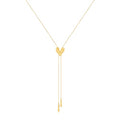 Gold Silver Necklace for Women Y Chain Adjustable Gold Long Necklaces Fashion Dainty Jewelry - color: gold F