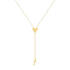 Gold Silver Necklace for Women Y Chain Adjustable Gold Long Necklaces Fashion Dainty Jewelry - color: gold F