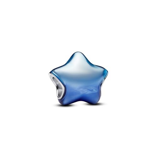 Mother Heart Charms for Bracelets Love Mom Flowers Charm Jewellery for Women - style: Blue Star