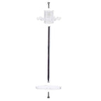 Isaac Jacobs Clear Acrylic Necklace Holder (12 Rotating Hooks) – Hanging Chain Organizer, Sleek & Sturdy Stand for Jewelry – Storage Solution- Bedroom- Bathroom - Countertop - Nightstand - size: 12 Hooks Rotating