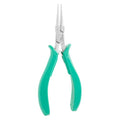 Excelta 2843 Medium Round Nose Plier, Jewelry Tool for Safe Wire Loops, Rings, and Wraps, Ideal for Gold, Silver, and Copper Crafts, Electronics Repair, Bench Work, and Small Tool Sets - size: 5.75 Inch, style: Cushioned Grip, Small Nose, 2843