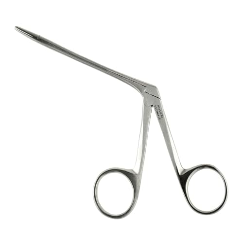 SE Stainless Steel Alligator Forceps, 3.5" - Durable, Serrated Tip for Precision Grasping in Hobbies, Crafts, Proffessionals, and DIYers - SPAF-3.5 - size: 3.5", style: Compact