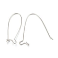 Adabele 50pcs 316 Grade Stainless Steel Hypoallergenic Earring Hooks, 43mm Kidney Ear Wire, 20 Gauge, Stainless Steel Gray, Modern Earring Hook Findings - size: 43mm (1.7 inch) Long