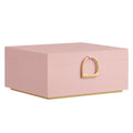 SONGMICS 2-Layer Jewelry Box, Jewelry Organizer with Handle, Removable Jewelry Tray, Jewelry Storage, Floating Effect, 8.1 x 9.4 x 4.3 Inches, Gift Idea, Jelly Pink UJBC165R01 - color: Jelly Pink