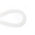 5x12mm Natural White Jade Stone Bamboo Shape Gem Healing Energy Loose Spacer Beads for DIY Necklace Bracelet Earring - color: White Jade