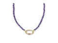 Kendra Scott, Women's, Emery Beaded Strand Necklace - color: Gold Drk Purple Amethyst