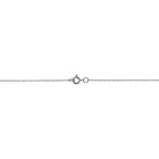 Kooljewelry Womens Classic Rope Chain - 14k White Gold Barely-There Necklace Thin Lightweight - size: 16 inch, style: 0.7 mm wide
