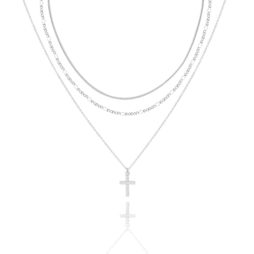LANE WOODS Gold Plated Necklaces for Women - Multilayer Coin Medallion Pendant Necklace Adjustable Layering Choker Necklaces Chain Set Jewelry - style: Classic