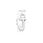 PATIKIL Letter Charm, 50pcs Alphabet Initial Pendant Charm Bulk DIY for Jewelry Making Bracelets Earrings Necklace - style: J