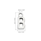 PATIKIL Letter Charm, 50pcs Alphabet Initial Pendant Charm Bulk DIY for Jewelry Making Bracelets Earrings Necklace - style: B