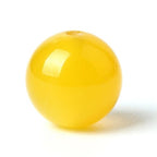 100Pcs Natural Stone 6mm Yellow Agate Round Loose Gemstone Energy Healing Beads Hole Size 1mm DIY Smooth Beads for Bracelet Necklace Earrings Jewelry Making - color: Yellow Agate, size: 6mm