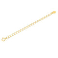 1pc Adabele Real Yellow Gold Plated Sterling Silver Chain Extender Clasp Cute Heart Drop Strong Removable Adjustable 5 inch Extension for Necklace Bracelet Anklet Jewelry Making SS302-5 - color: Gold, size: 5 inch - 1pc