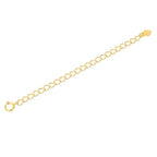 2pcs Adabele Authentic Gold Plated Sterling Silver Jewelry Making Cable Chain Extender Strong Removable Adjustable 3 inch Extension for Necklace Anklet Bracelet SS302-3 - color: Gold, size: 3 inch - 2pcs