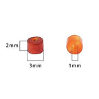 BEADIA Natural Red Agate Short Cylinder Beads 2x3mm 155pcs Tube Loose Semi Gemstone Beads for Jewelry Making Design - color: Red Agate