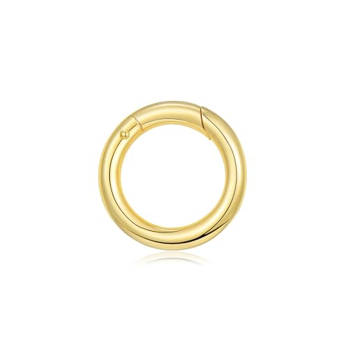 14K Gold Jewelry Clasp Necklace Extender Clasp Bracelet Extension Connector for DIY Necklace Bracelet Anklet Jewelry Making (Style 4) - size: Style 4-Yellow