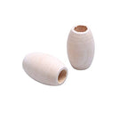 30pc Natural Oval Wood Beads - Unfinished Wooden Spacer Beads (Large) 20mm x 30mm, 8mm Hole for Jewelry Making - color: 30x20mm, Natural#30pcs