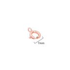 BEADIA Rose Gold Plated Spring Clasps Non Tarnish 7mm 20pcs for Jewelry Making Findings - color: Spring Clasps Rose Gold, size: 7mm