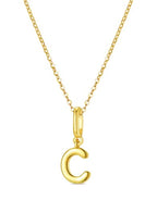 OVRUNS Initial Charm for Women,Letter Bracelet Necklace Charms Alphabet Pendant Charms With Clasp - color: Gold, style: Letter C