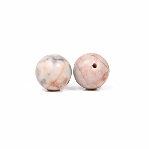 150 Pcs 6mm Pink Zebra Jasper Beads Natural Gemstones Round Loose Beads for DIY Jewelry Making Energy Healing Power Stones - color: Pink Zebra Jasper, size: 6mm