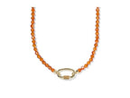 Kendra Scott, Women's, Emery Beaded Strand Necklace - color: Gold Orange Agate
