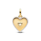 Mother Heart Charms for Bracelets Love Mom Flowers Charm Jewellery for Women - style: Golden Love