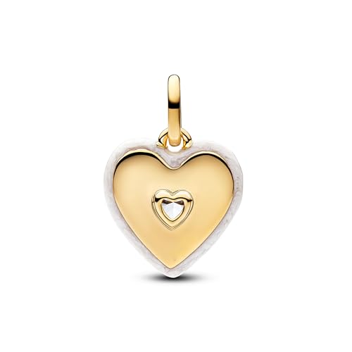 Mother Heart Charms for Bracelets Love Mom Flowers Charm Jewellery for Women - style: Golden Love