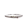 Made by Nami Surfer Anklet with Snap Hook Clasp Waterproof & Adjustable Thin String Ankle Bracelets for Women and Men Handmade Jewelry for Beach and Music Festival Accessories - color: Brown Gold