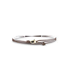 Made by Nami Surfer Anklet with Snap Hook Clasp Waterproof & Adjustable Thin String Ankle Bracelets for Women and Men Handmade Jewelry for Beach and Music Festival Accessories - color: Brown Gold