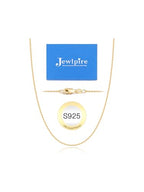 Jewlpire 18k Gold Plated 925 Sterling Silver Chain Necklace for Women, 1.3mm Thin & Dainty & Sturdy Cable Chain Necklace Women's Chain Necklaces 14/16/17/18/20/22/24 Inch - color: 18K Gold Plated, size: 24 Inch