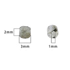 BEADIA Natural Spectrolite Short Cylinder Beads 2x3mm 155pcs Tube Loose Semi Gemstone Beads for Jewelry Making Design - color: Spectrolite
