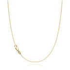 Solid 18K Gold Plated 925 Sterling Silver Chain Necklace for Women, 1.1mm Thin Dainty Cable Chain Non Tarnish & Sturdy Women's Chain Necklace 14/16/17/18/20/22/24 Inches - color: Yellow Gold, size: 18 Inch (Women's Average Length)
