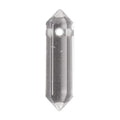 Clear Quartz 32mm Natural Gemstone Hexagonal Wand Jewelry Making Crystal Pointed Chakra Reiki Healing Beads 2mm Hole Drilled(Pack of 10) - color: Clear Quartz