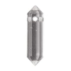 Clear Quartz 32mm Natural Gemstone Hexagonal Wand Jewelry Making Crystal Pointed Chakra Reiki Healing Beads 2mm Hole Drilled(Pack of 10) - color: Clear Quartz