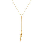 Gold Silver Necklace for Women Y Chain Adjustable Gold Long Necklaces Fashion Dainty Jewelry - color: gold E