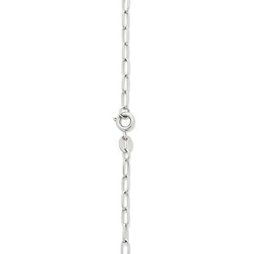 Amazon Essentials 14K Gold Plated Paperclip Chain Necklace - color: Silver, size: 16"