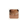 CHESKY Gold Necklace for Women-14K Plated/S925 sterling silver Snake Chain Necklace Dainty Simple Chunky Herringbone Necklace Gold Choker Necklaces Jewelry for Women Mothers Day Gifts for Mom - color: silver, style: 5mm 14 inch snake