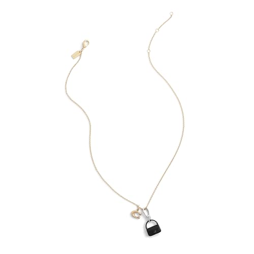 COACH Women's Collectible Signature Jewelry Charm - color: Tabby Black/Rhodium