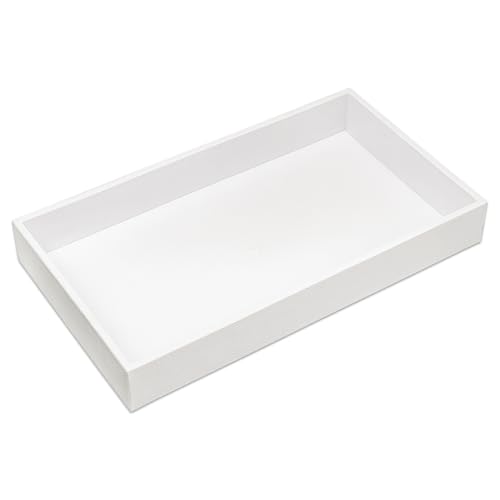 2" Stackable Plastic Jewelry Tray - Fit Full Size Inserts - Organizing Rings, Necklaces - Home, Drawer, or Retail - White by The Display Guys - color: White, size: Tray Only - 2" (1-Pack)