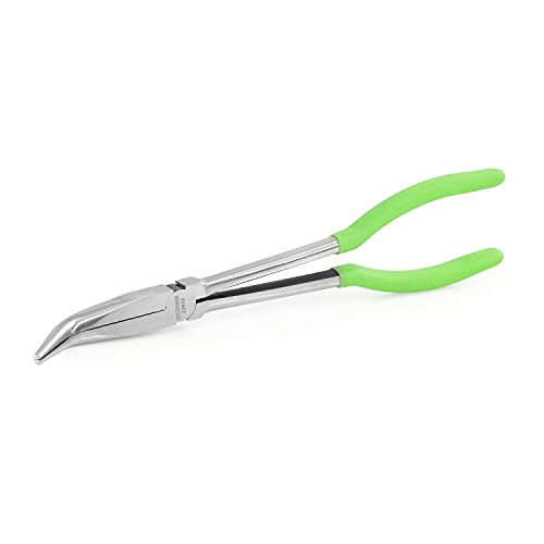OEMTOOLS 22622 Angled Needle Nose Pliers 45°, Long Needle Nose Pliers, Rust Resistant, Heat-Treated Steel Construction, Automotive, Construction, and Jewelry Making Tools - style: 11 inch 45 degree long nose pliers