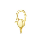 14K Gold Jewelry Clasp Necklace Extender Clasp Bracelet Extension Connector for DIY Necklace Bracelet Anklet Jewelry Making (Style 10) - size: Style 10-Yellow