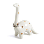PUDDING CABIN White Dinosaur Ring Holder, Engagement Wedding Ring Stand, Dinosaur Gifts, Cute Preppy Room Decor, Birthday Gifts for Women Her Girls Friends, Bridal Shower Bridesmaid Gifts - style: White Dinosaur