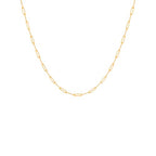 Destin Jewelry Paperclip Chain Necklace for Women, Waterproof 18K Gold Plated Stainless Steel, Hypoallergenic, Adjustable Layering Chain, Tarnish-Resistant, 2.5–6.5mm - color: 18K Yellow Gold Plated Stainless Steel, size: 16" + 2", style: 2.5 MM