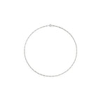 Amazon Essentials 14k Gold or Sterling Silver Plated Figaro Chain Necklace - color: Silver, size: 16", style: 2 mm