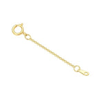 10K Yellow Gold 1"/2"/3" Necklace Extender Chain with Lobster Clasp/Spring Clasp Gold Necklace Extender Bracelet Anklet Extension Chain Necklace Bracelet Extender 10K Gold - size: 3inch, style: style 10